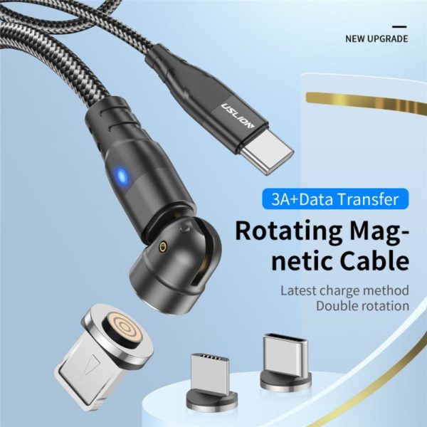 nabijeci kabel,datovy kabel,magneticky kabel,usb type-c,PD60W,QC 3.0,univerzalni kabel